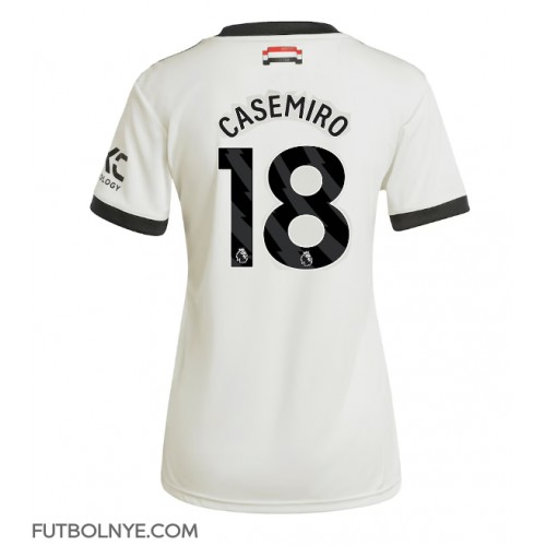 Camiseta Manchester United Casemiro #18 Tercera Equipación para mujer 2024-25 manga corta